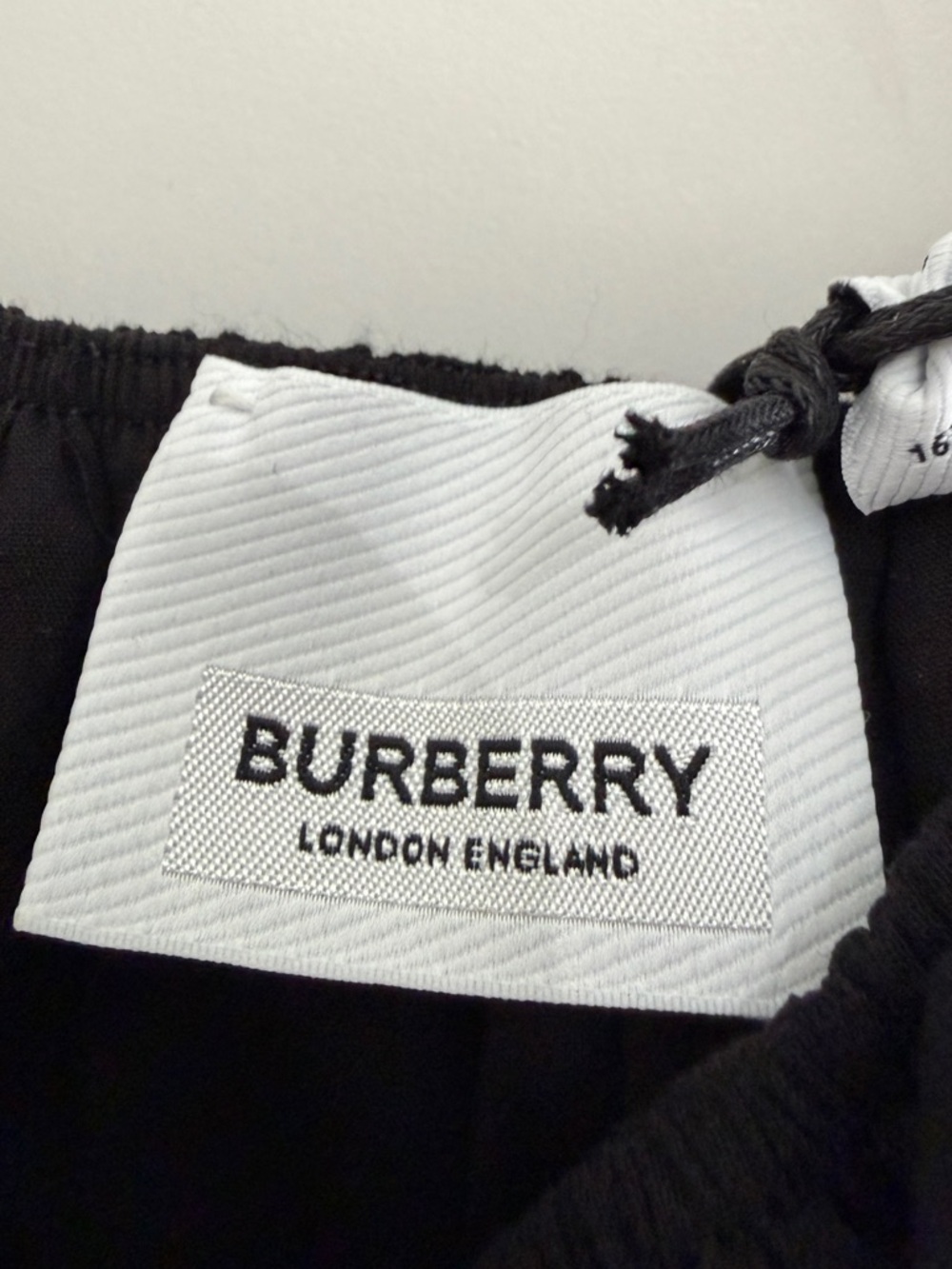 Burberry Black Cotton Midi Dress Wide Straps Size 2 - Picture 7 of 9